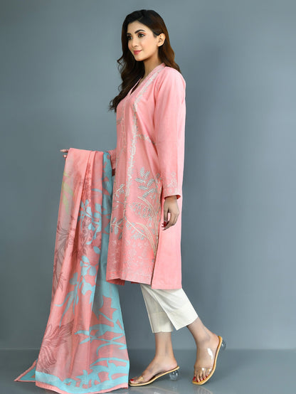 Limelight - Embroidered Lawn Suit