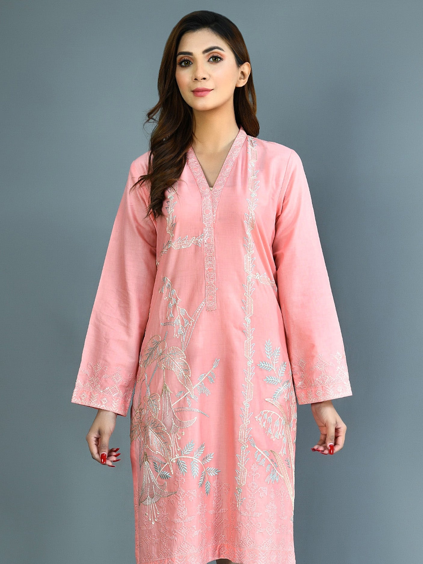 Limelight - Embroidered Lawn Suit