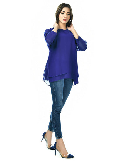Limelight - Plain Chiffon Top