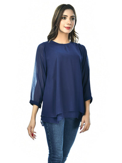 Limelight - Plain Chiffon Top