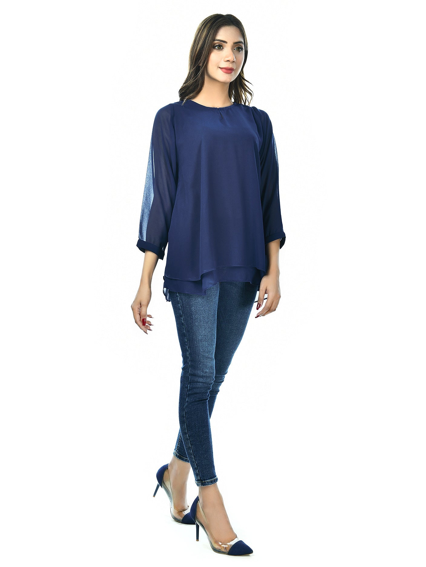 Limelight - Plain Chiffon Top