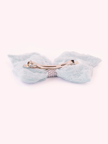 Embellished Bow Barrette Clip