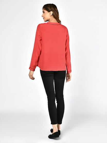 Limelight - Embellished Red Top