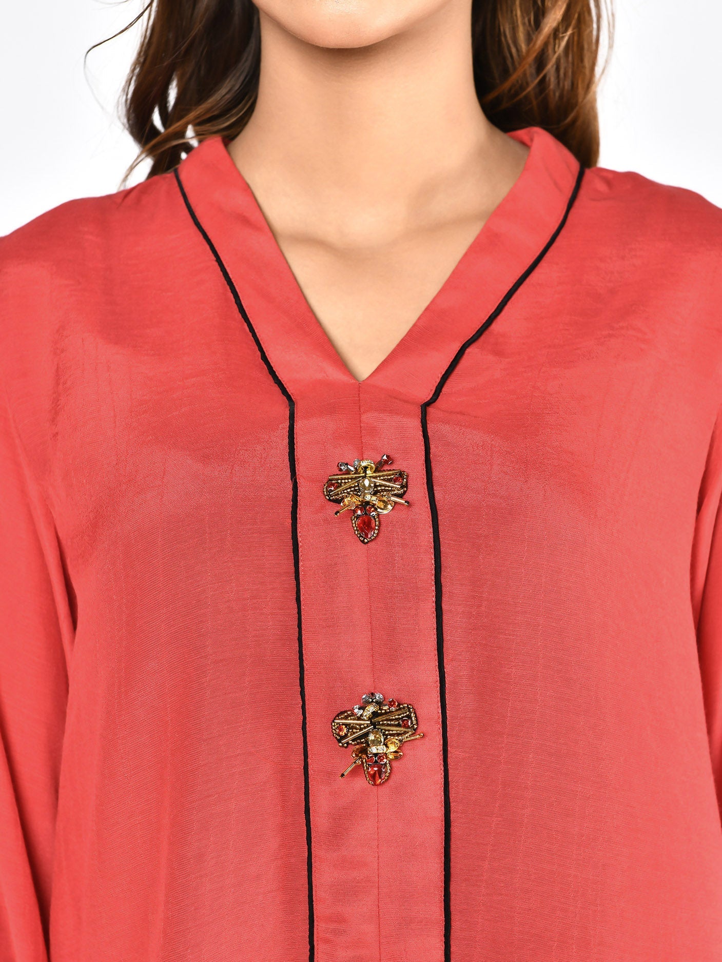 Limelight - Embellished Red Top