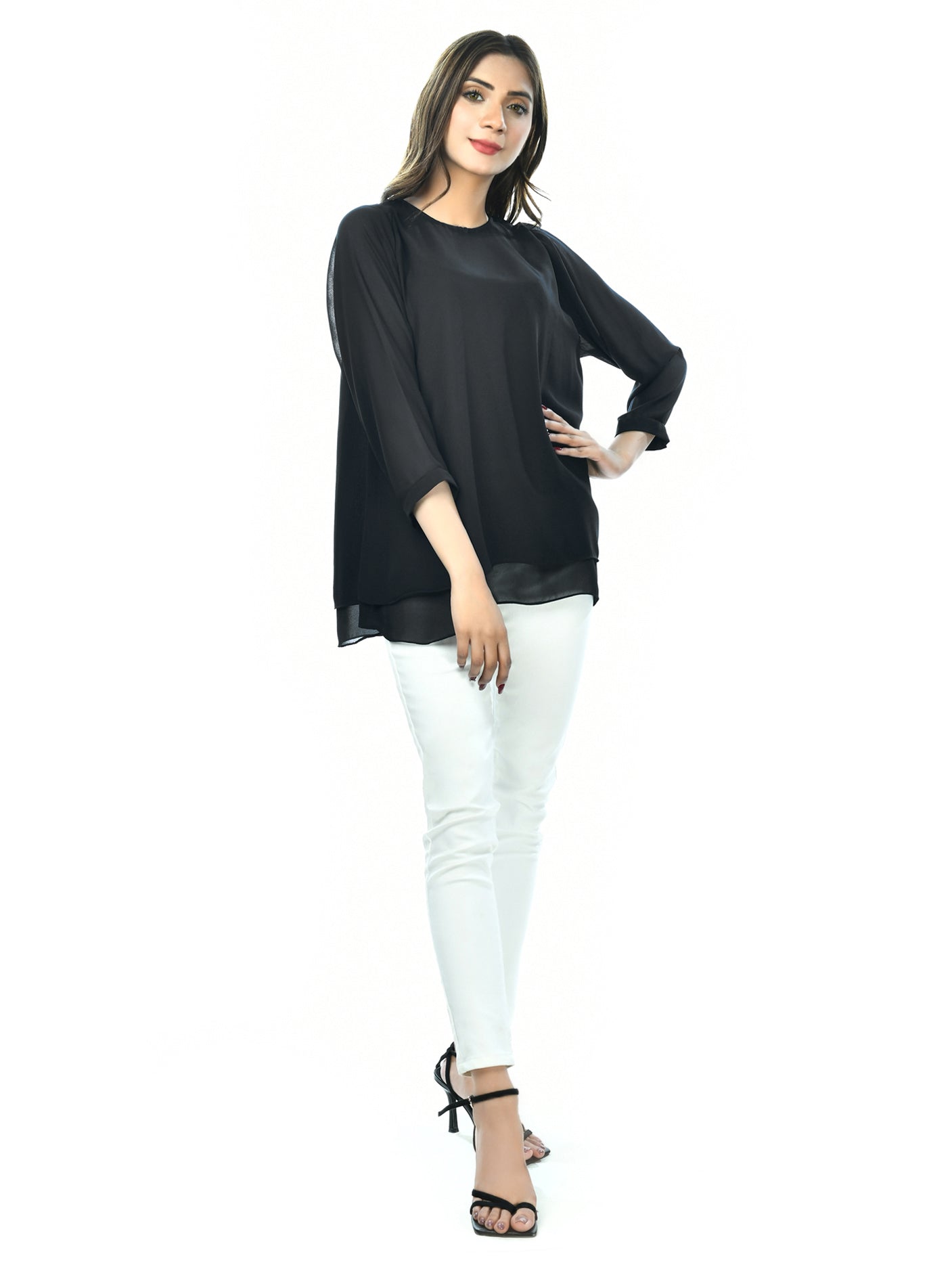 Limelight - Plain Chiffon Top