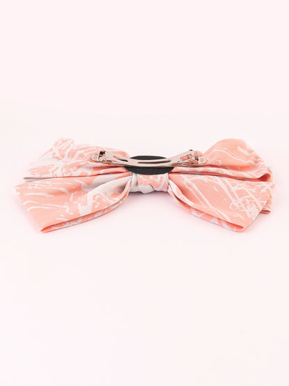 Limelight - Printed Bow Barrette Clip