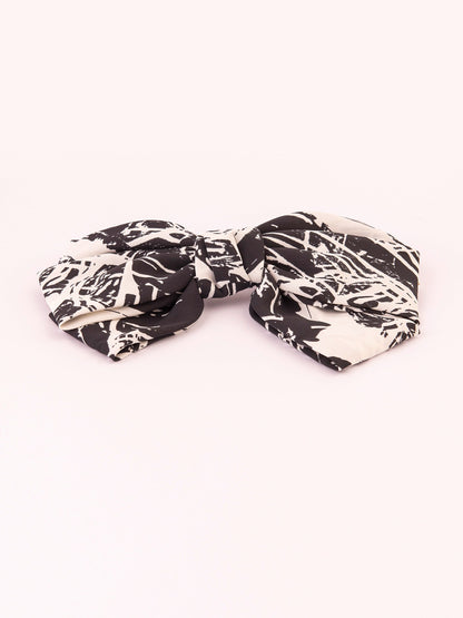 Limelight - Printed Bow Barrette Clip