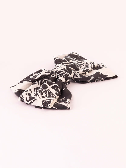 Limelight - Printed Bow Barrette Clip