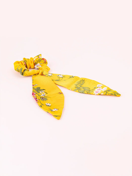 Limelight - Floral Scrunchie with Tail