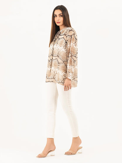 Limelight - Animal Print Chiffon Top