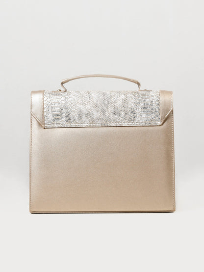 Limelight - Gold Textured Handbag