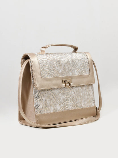 Limelight - Gold Textured Handbag