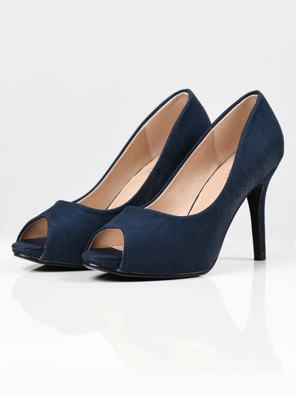 Limelight - Shimmery Heels - Navy Blue