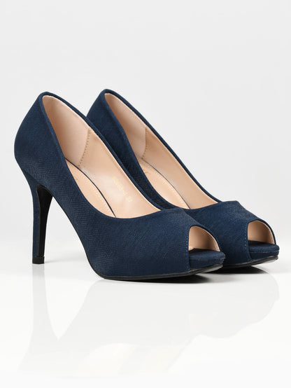 Limelight - Shimmery Heels - Navy Blue