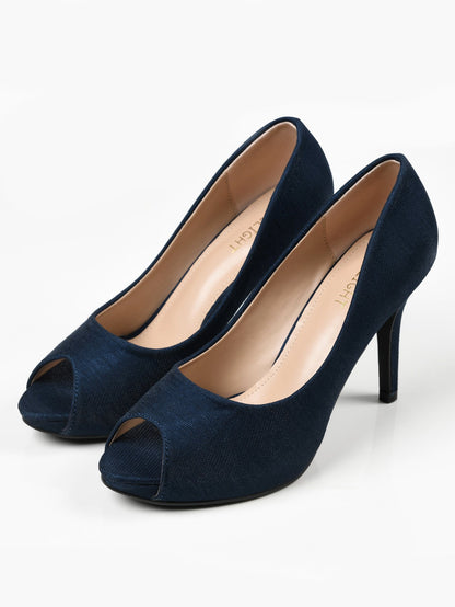 Limelight - Shimmery Heels - Navy Blue