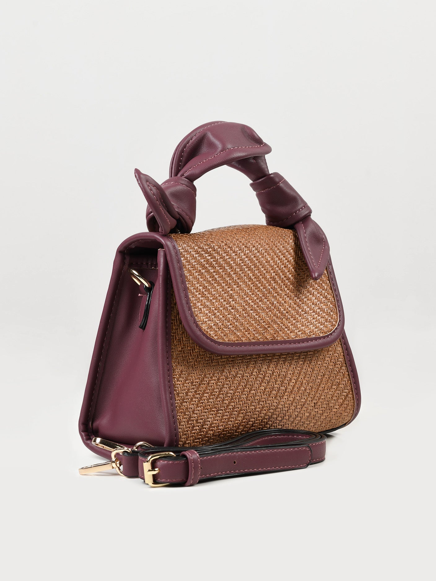 Limelight - Woven Textured Handbag