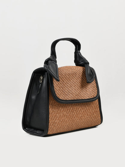 Limelight - Woven Textured Handbag