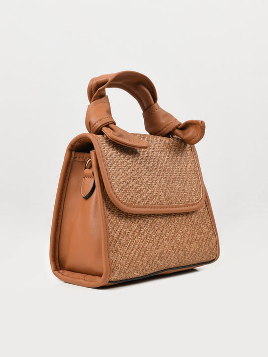 Limelight - Woven Textured Handbag