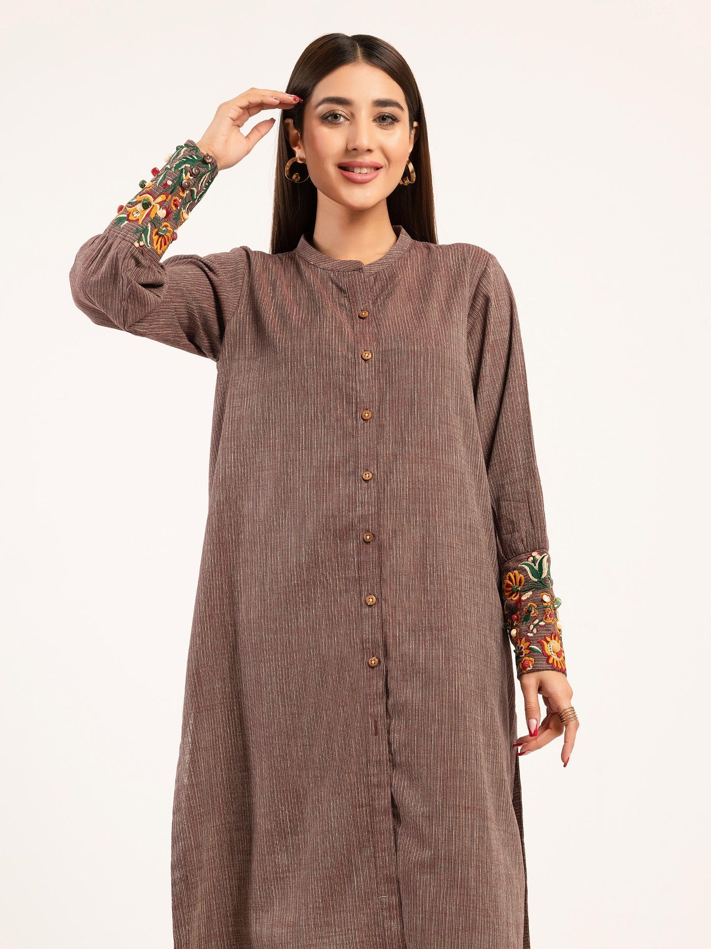 Yarn Dyed Shirt-Embroidered (Pret)