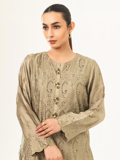 Silk Shirt-Embroidered (Pret)