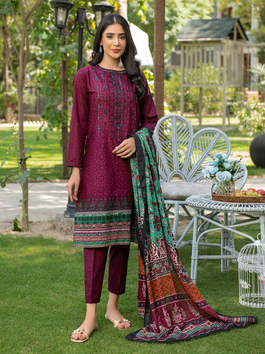 Limelight - 3 Piece Lawn Suit-Embroidered (Unstitched)