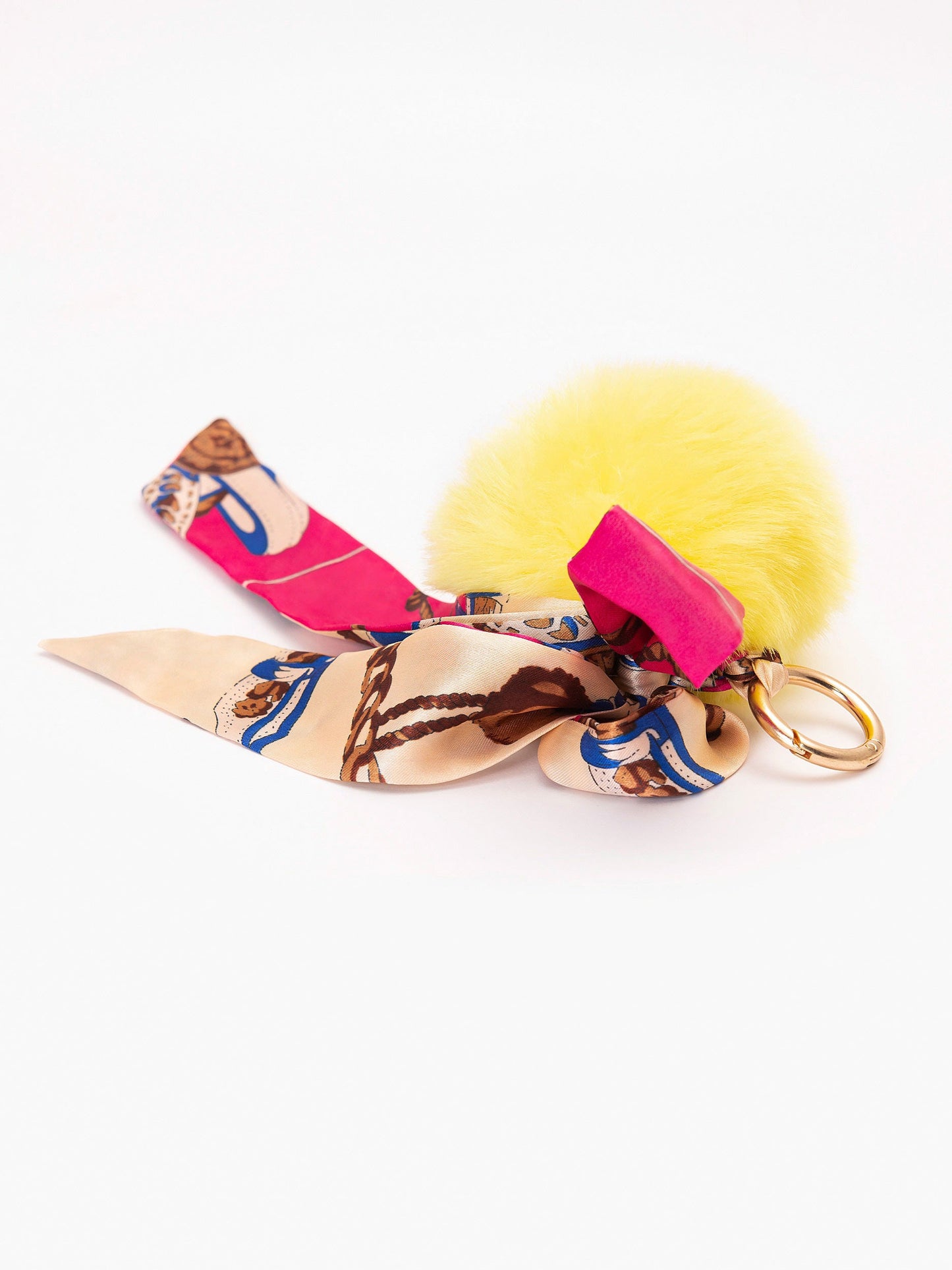 Limelight - Ribboned Pompom Keychain