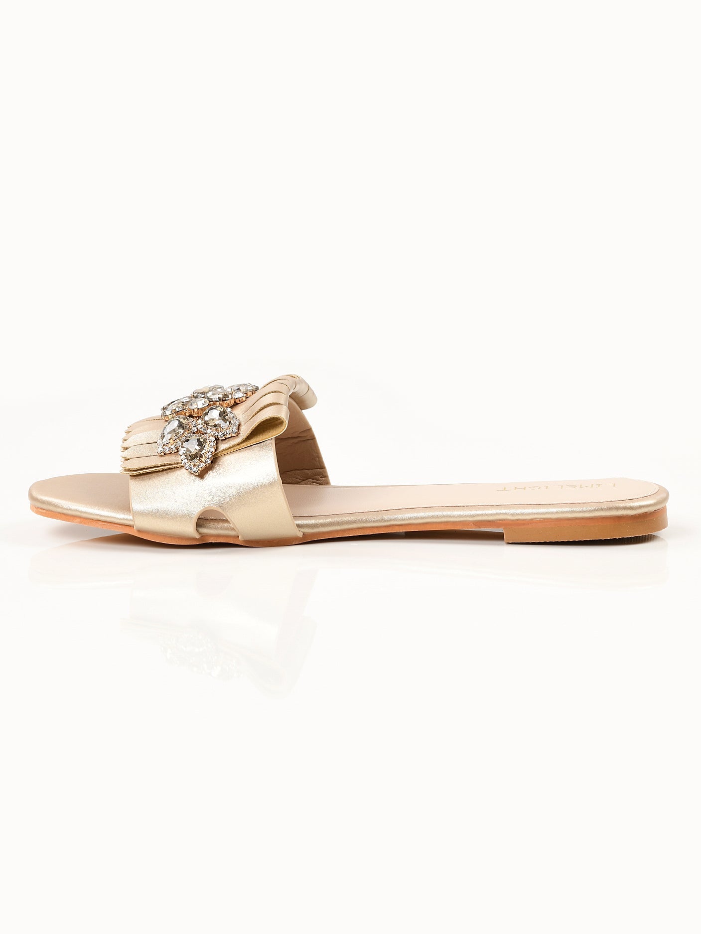 Limelight - Stone Fringe Slides - Gold