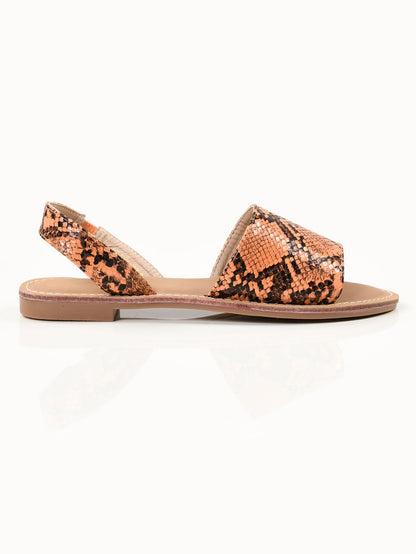 Limelight - Printed Sandals - Orange