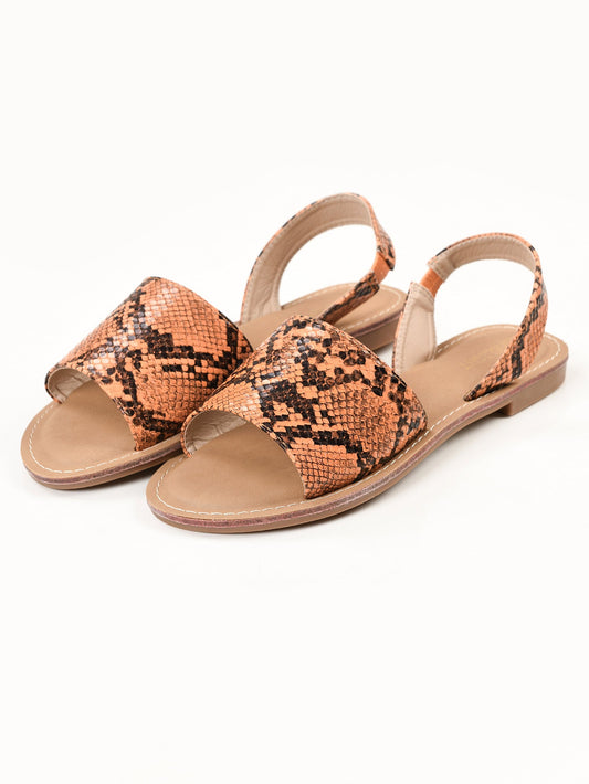 Limelight - Printed Sandals - Orange