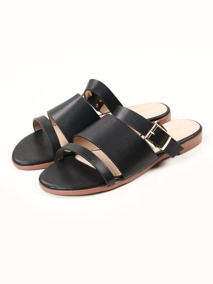 Limelight - Metallic Buckle Flats