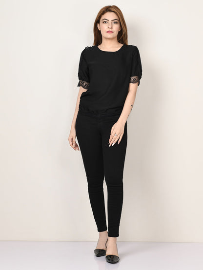 Limelight - Laced Chiffon Top