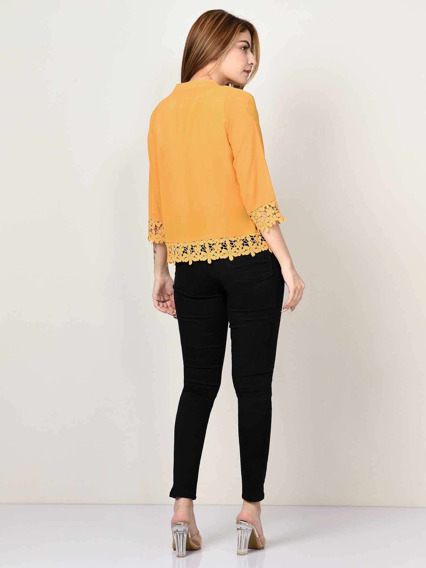 Limelight - Laced Chiffon Top