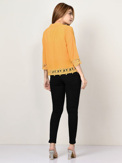 Limelight - Laced Chiffon Top