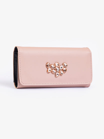 Stone Embellished Wallet