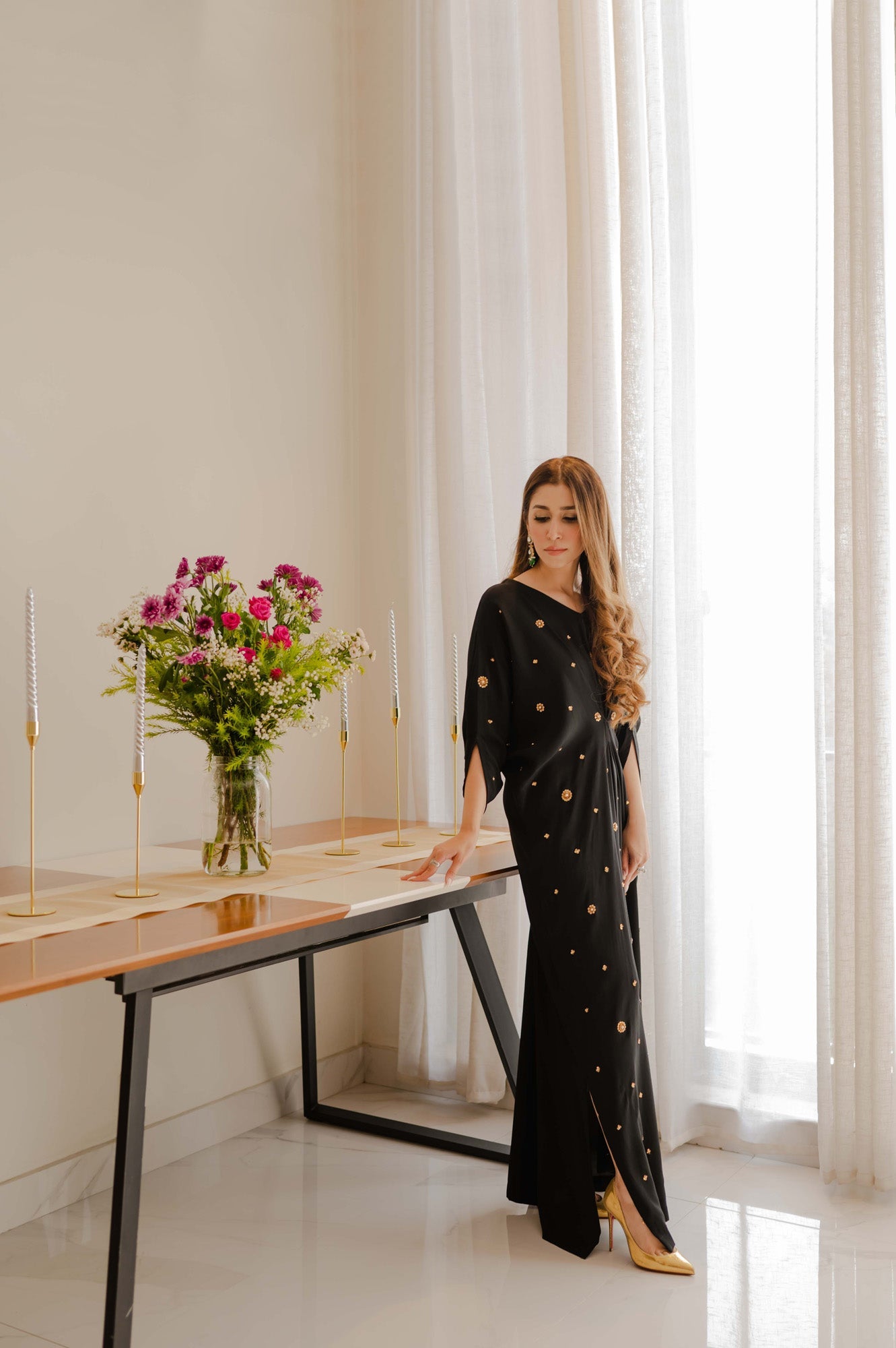 Sammy K - Black Essential Caftan