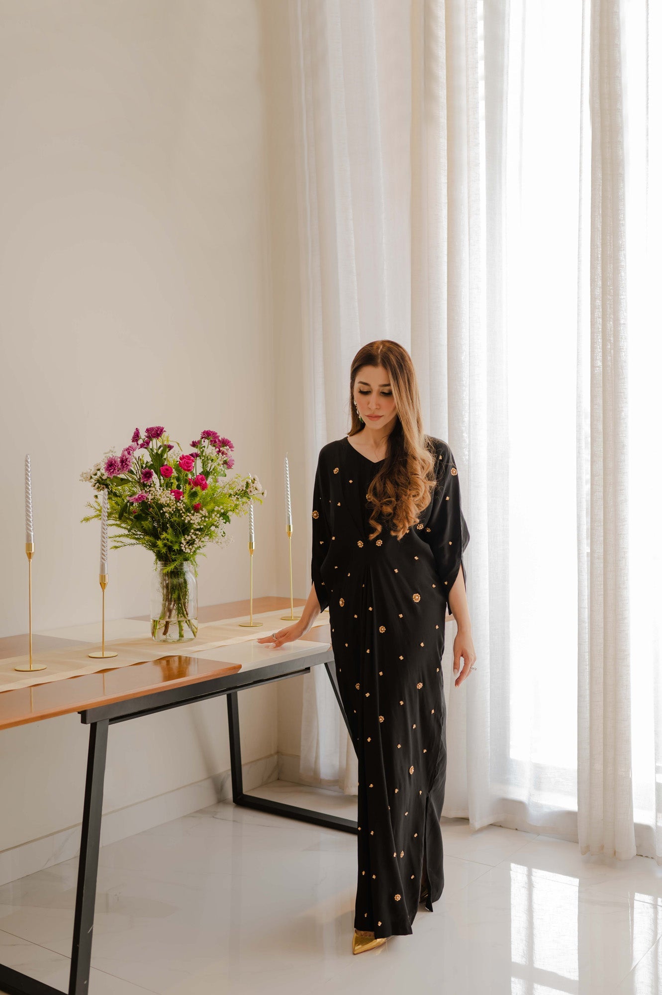 Sammy K - Black Essential Caftan