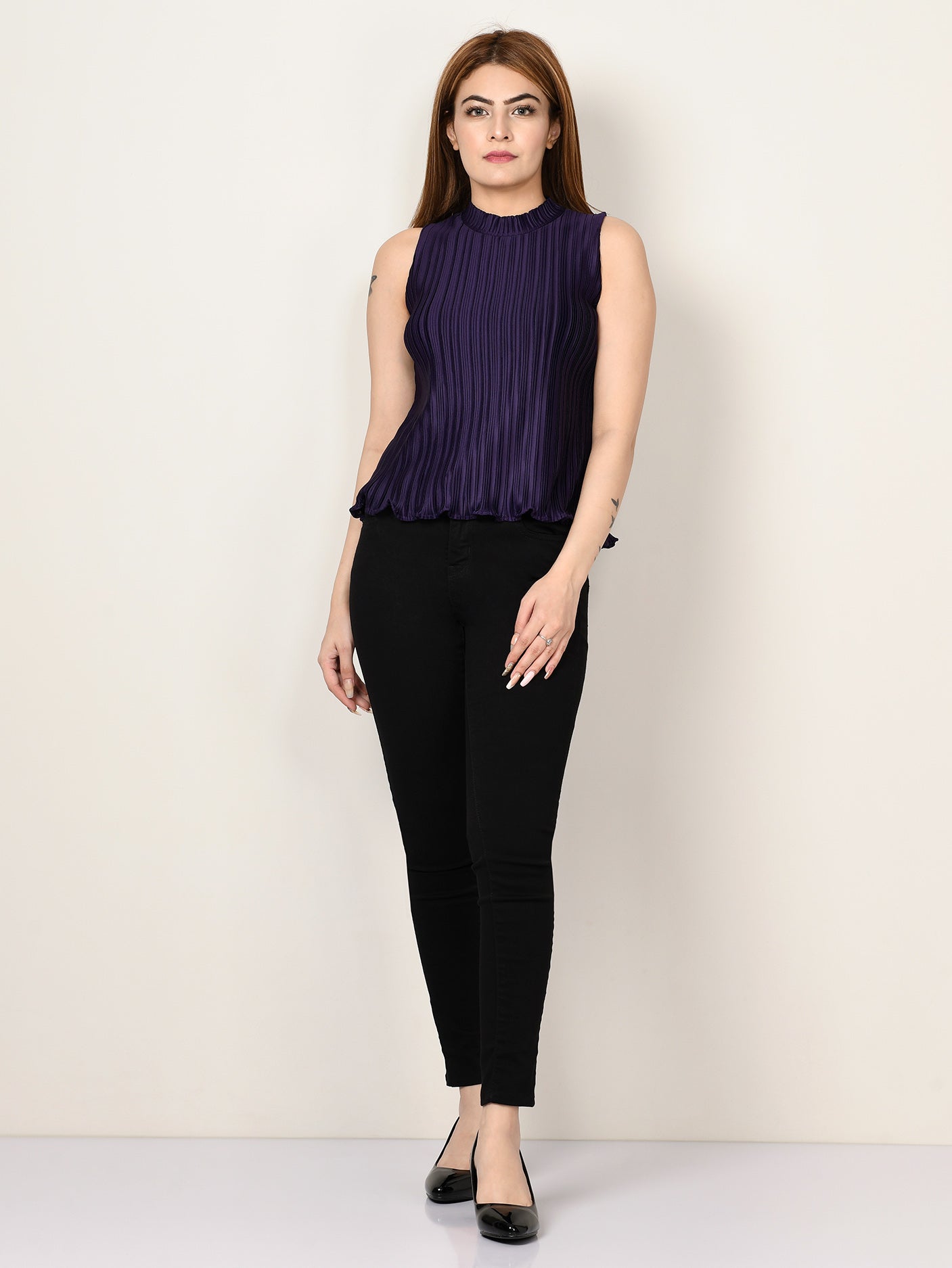 Limelight - Crinkled Silk Top