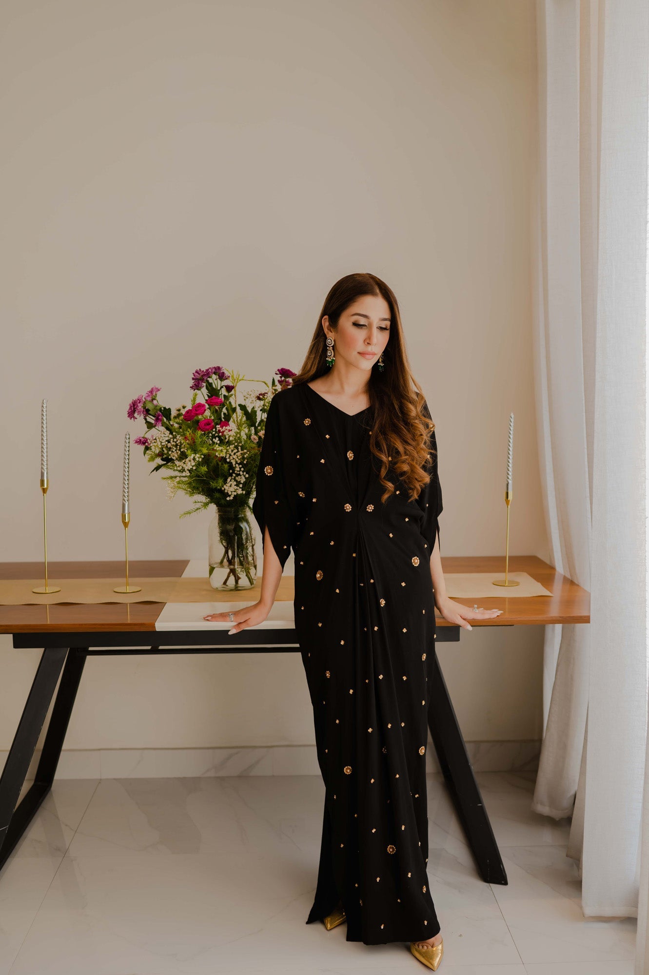 Sammy K - Black Essential Caftan