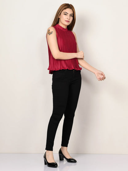 Limelight - Crinkled Silk Top