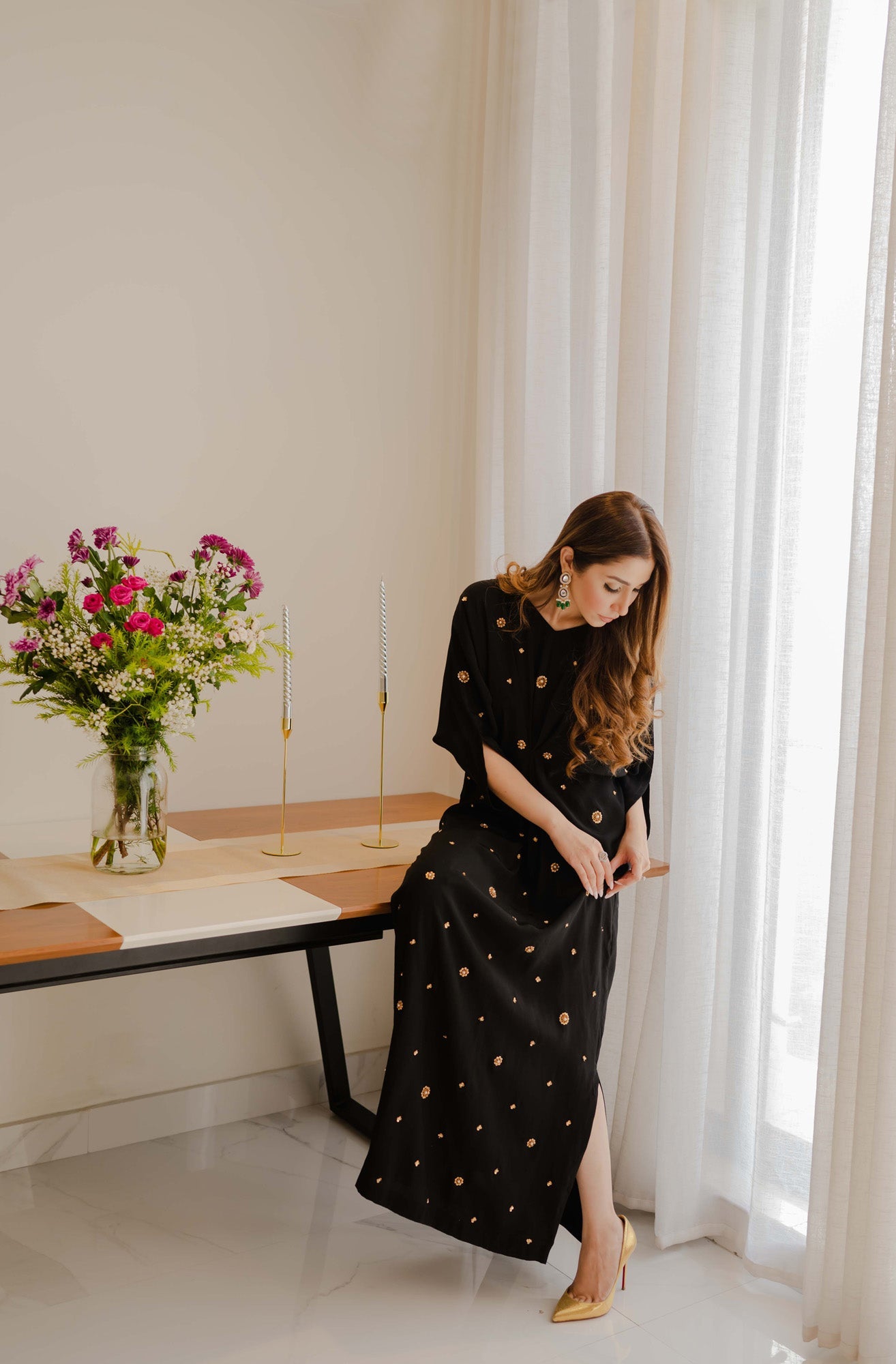 Sammy K - Black Essential Caftan