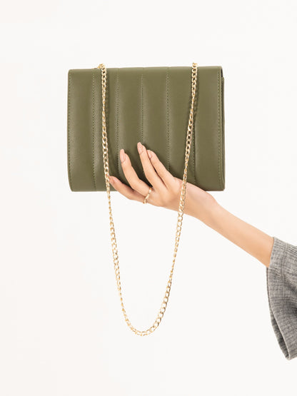 Limelight - Stitch Patterned Clutch