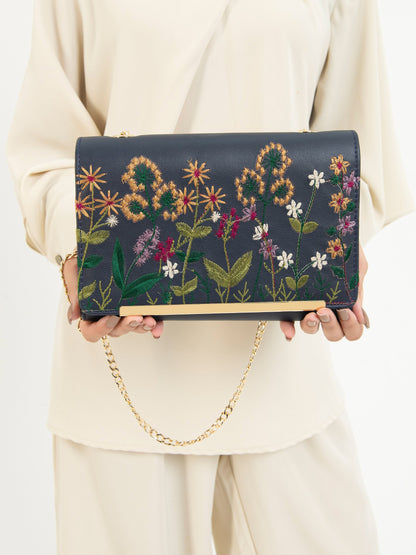 Embroidered Clutch