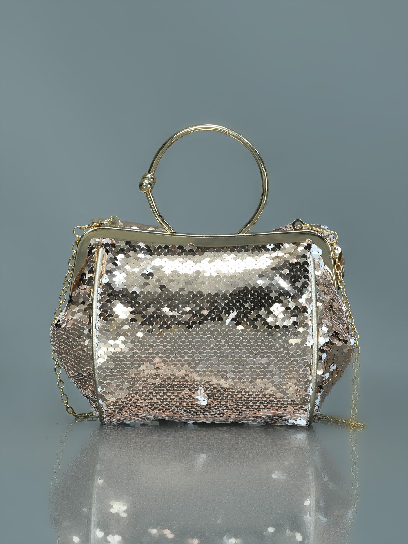 Limelight - Bow Sequin Clutch