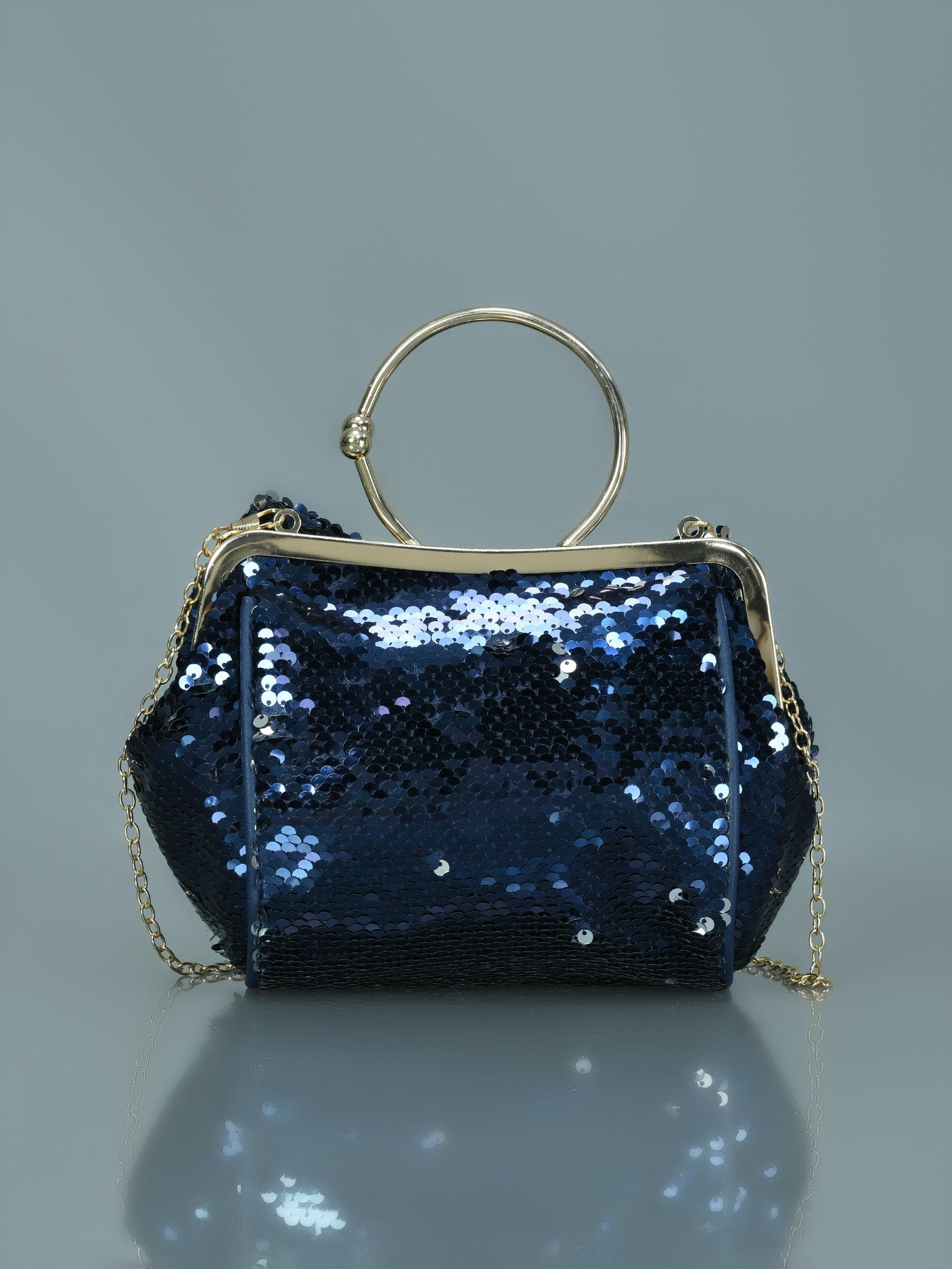 Limelight - Bow Sequin Clutch