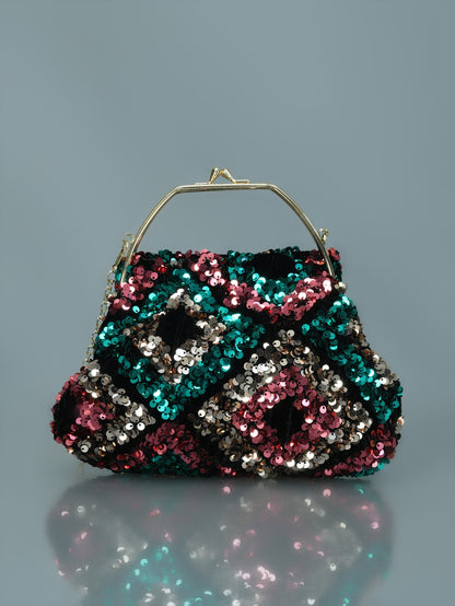 Limelight - Multi Sequin Clutch