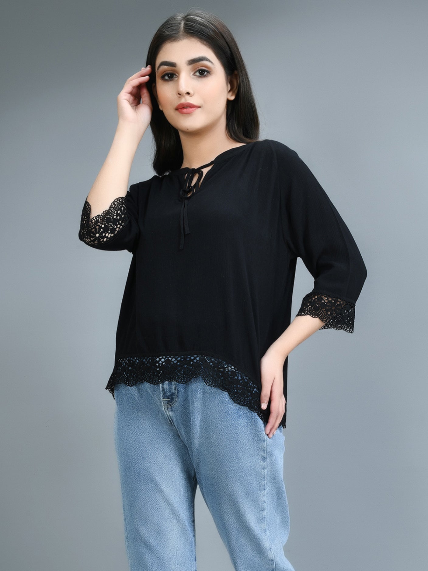 Limelight - Laced Grip Top - Black