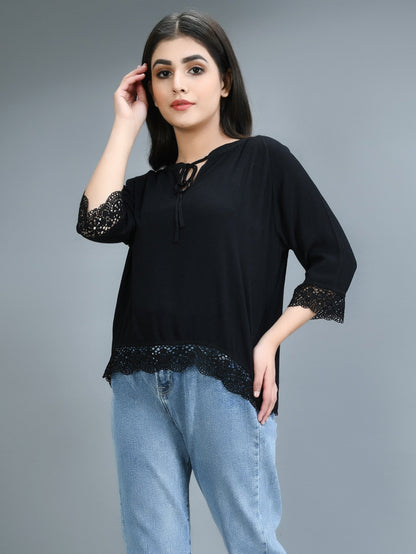 Limelight - Laced Grip Top - Black