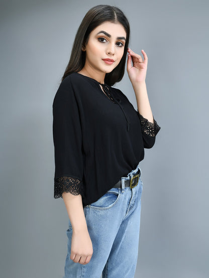 Limelight - Laced Grip Top - Black