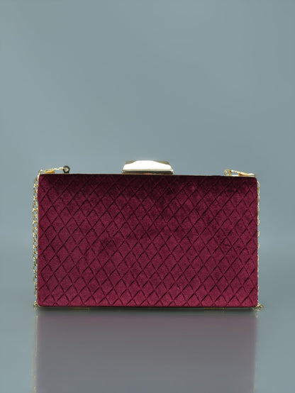 Limelight - Studded Velvet Clutch