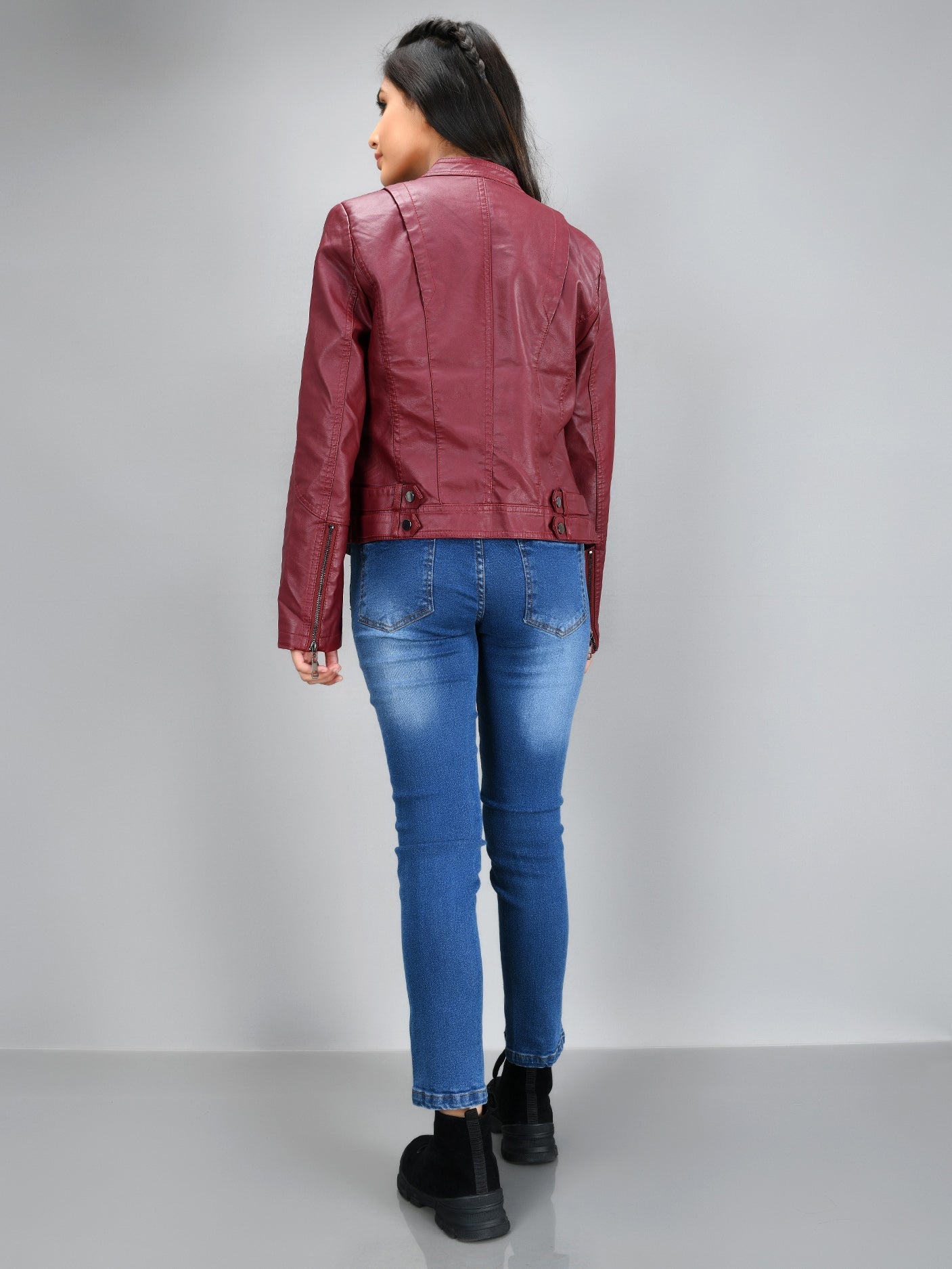 Limelight - Iconic Leather Jacket - Maroon